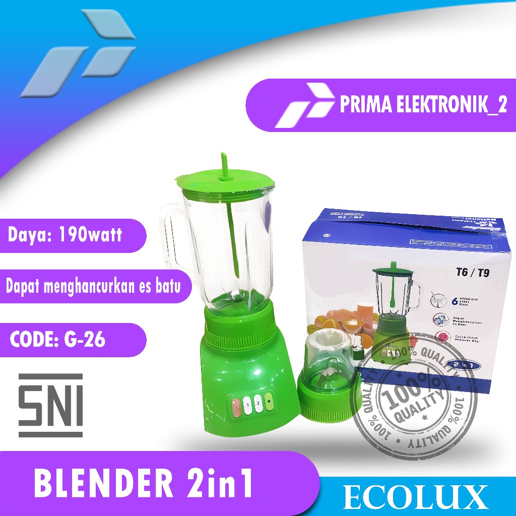 TIXX Blender 2.5L 220V 6 Pisau chopper Juicer Multifungsi Foodgrade Blender Kapasitas besar Mixer li