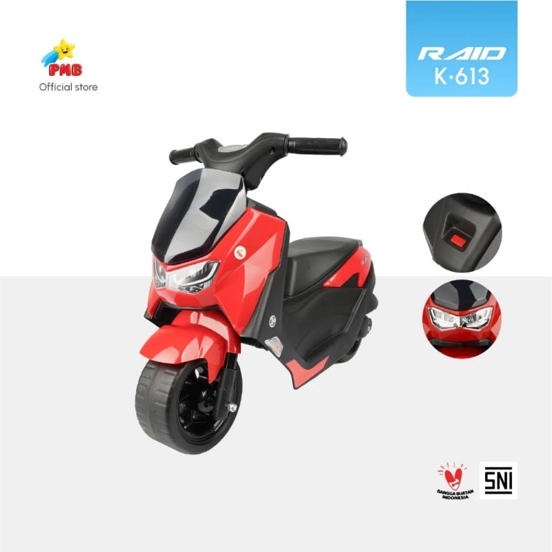 MAINAN ANAK MOTOR MINI NMAX K613 FOT TO FLOOR KADO ULANG TAHUN