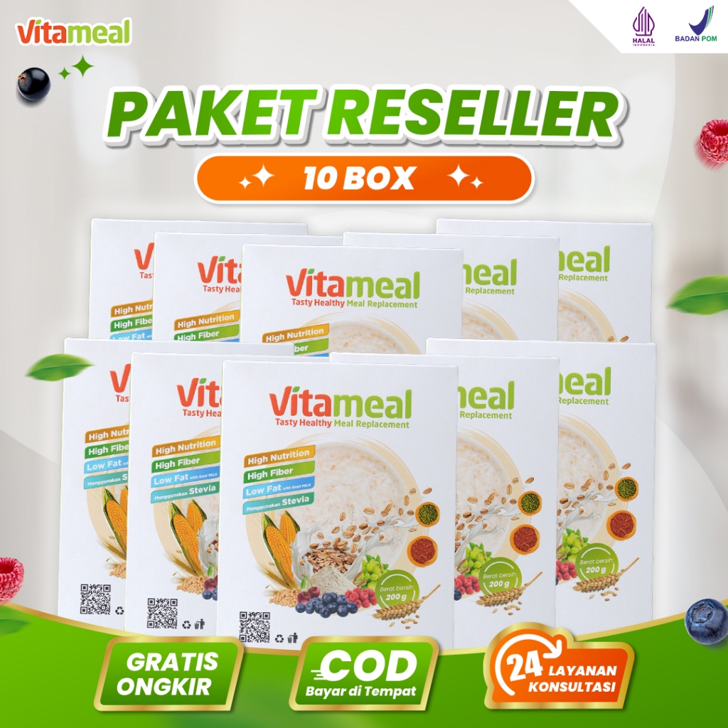 

PAKET 10 BOX SERAL VITAMEAL LEBIH MURAH DAN LEBIH HEMAT