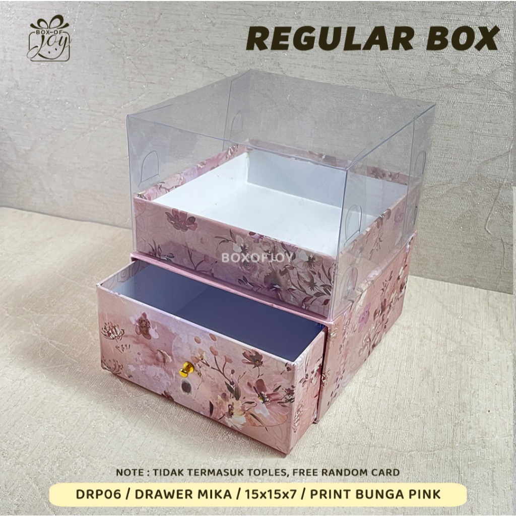 

REGULAR BOX / DRP06 _ DRAWER MIKA _ 15x15x7