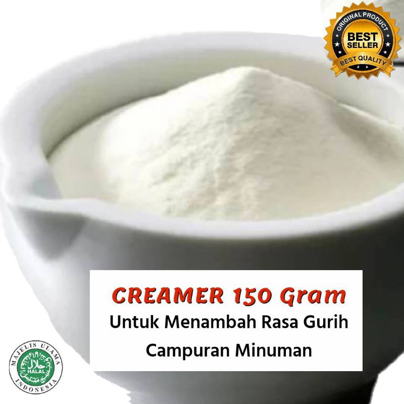 

Bubuk creamer 150 gram / Creamer Non Diary / Campuran minuman / wangi lembut gurih