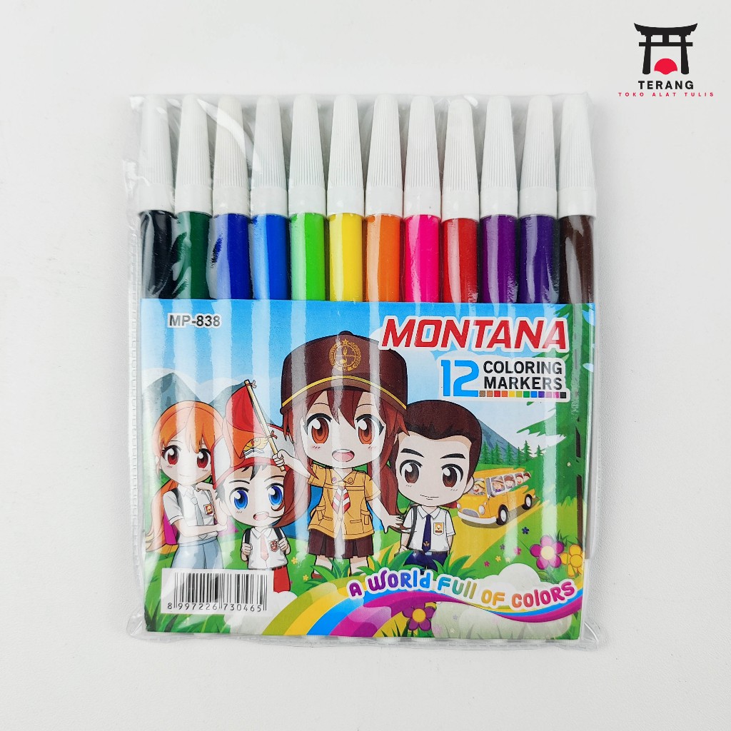 

Spidol Warna Montana 12warna Murah Mp-838