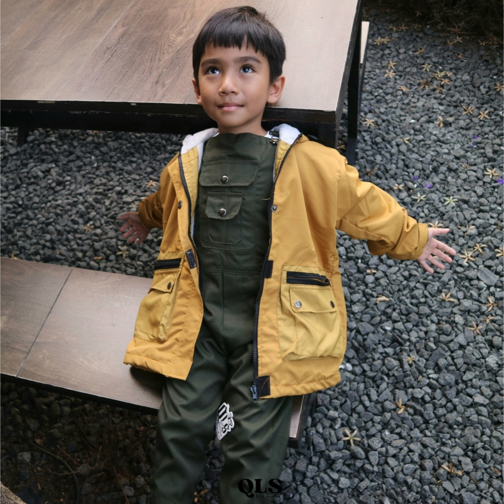 QLS Jacket Parasut Parka Anak Jacket Parasut Anak