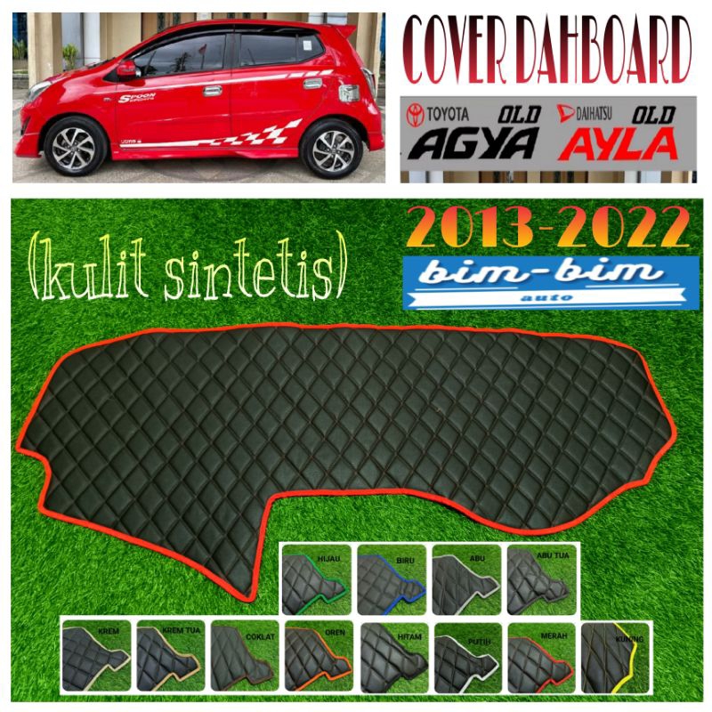 Cover Dashboard Mobil Agya & Ayla Old 2013-2022, Karpet Pelindung Aksesoris Interior Dashboard (Kuli