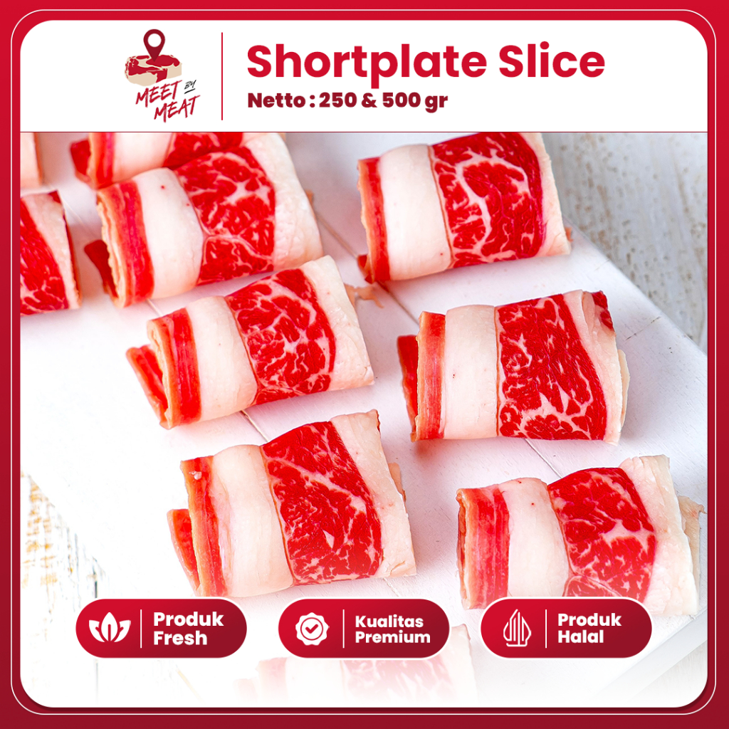 

Shortplate Slice Belly Beef Daging Iris Tipis Berlemak Beefbowl Yoshinoya Shabu Suki Meetbymeat