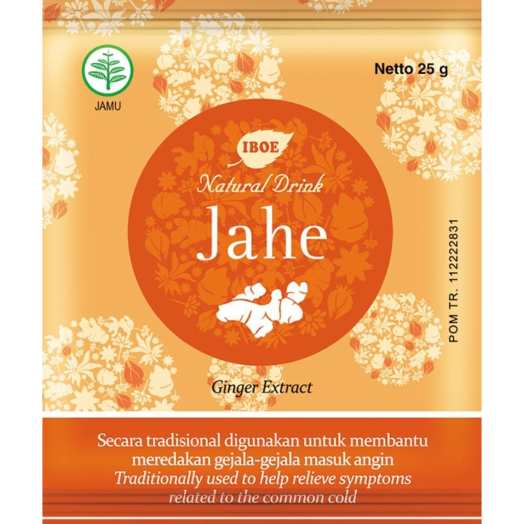 

Jamu IBOE - Natural Drink JAHE WANGI 25gr x 10Sachet / Jamu Traditional