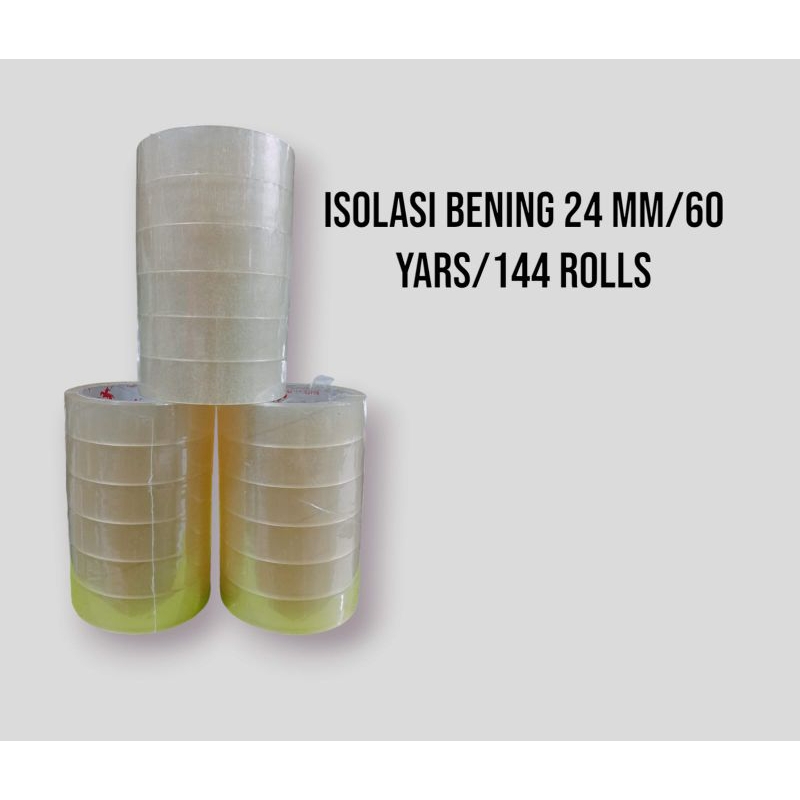 

ISOLASI/SELOTIP BENING LEBAR 24 MM/ 1 INCH/60 YARS