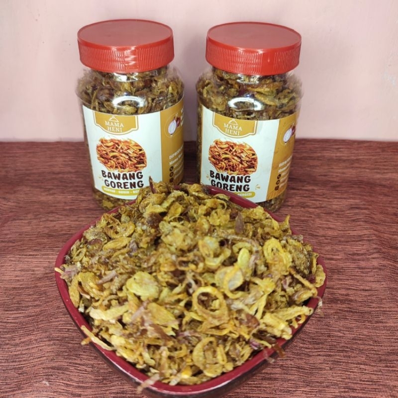 

Promo Paket Bundling 2 Botol 100 gr | Bawang Goreng Brebes mamaheni.co | Bawang Goreng Premium