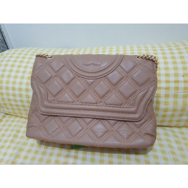 TB Soft Flemming Khaki Shoulder Bag Tas Bahu Tory Tas Selempang Burch