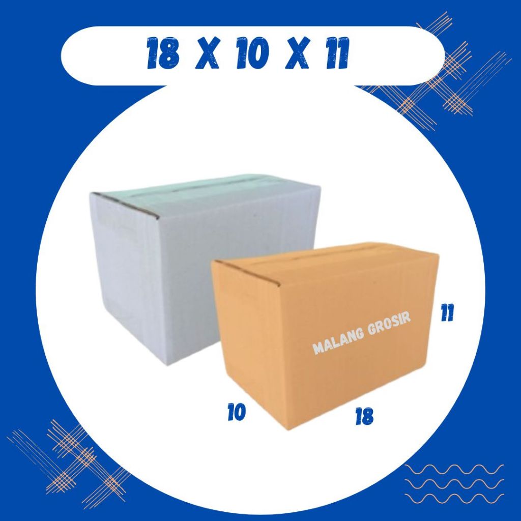 

Kardus 18x10x11 Box Packing Karton Kotak Kemasan Olshop Dus Sparepart Souvenir