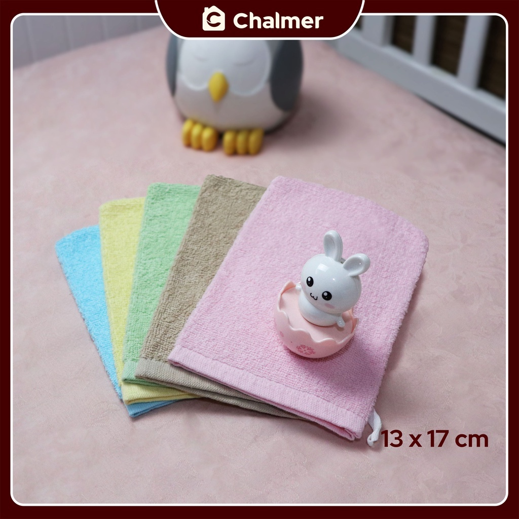 Wash lap Handuk Serba Guna Chalmer 13 x 17 cm Wash lap Bayi Katun Lembut