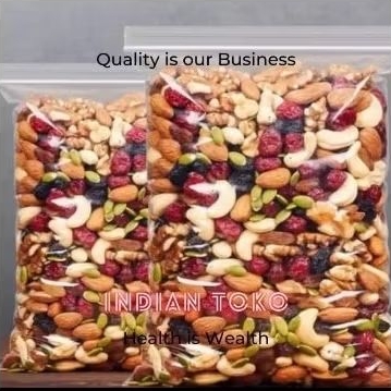 

SUPER HEALTHY MIXED NUTS,FRUITS, SEEDS 500 GRAM KEMASAN ZIPLOCK