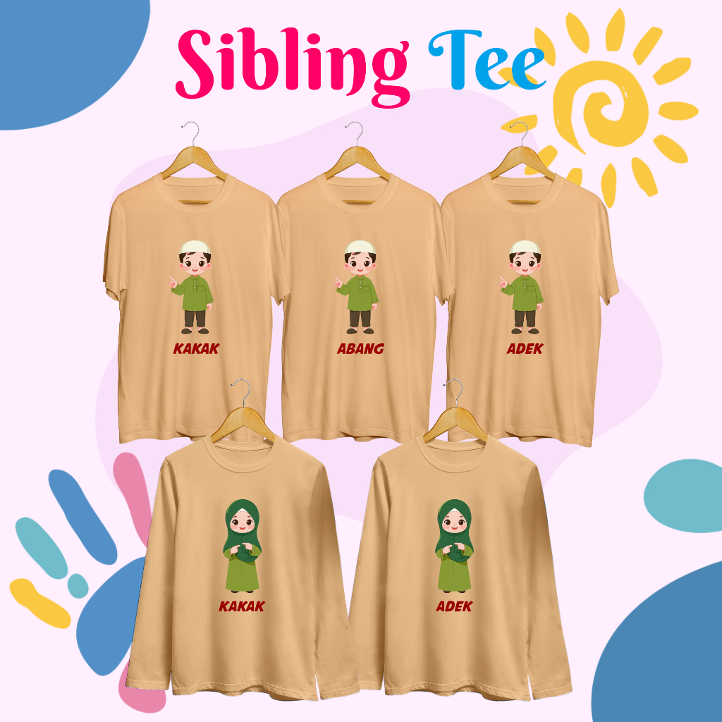 KAOS ANAK LAKI-LAKI PEREMPUAN KAOS COUPLE ANAK KAOS COUPLE SIBLING TEE