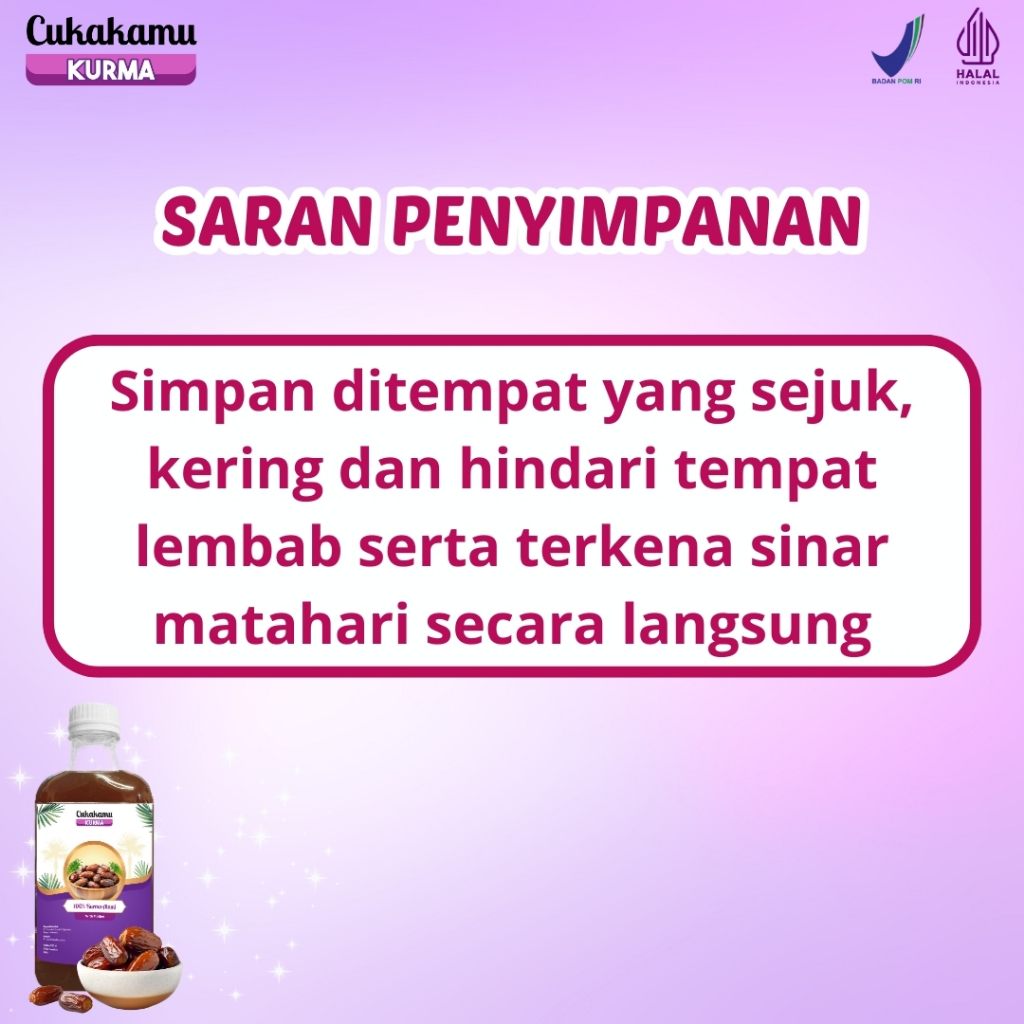 

Piscoklegit_ Cukakamu Cuka Kurma Asli 300Ml - Turunkan Gula Darah & Jaga Jantung Bpom Halal