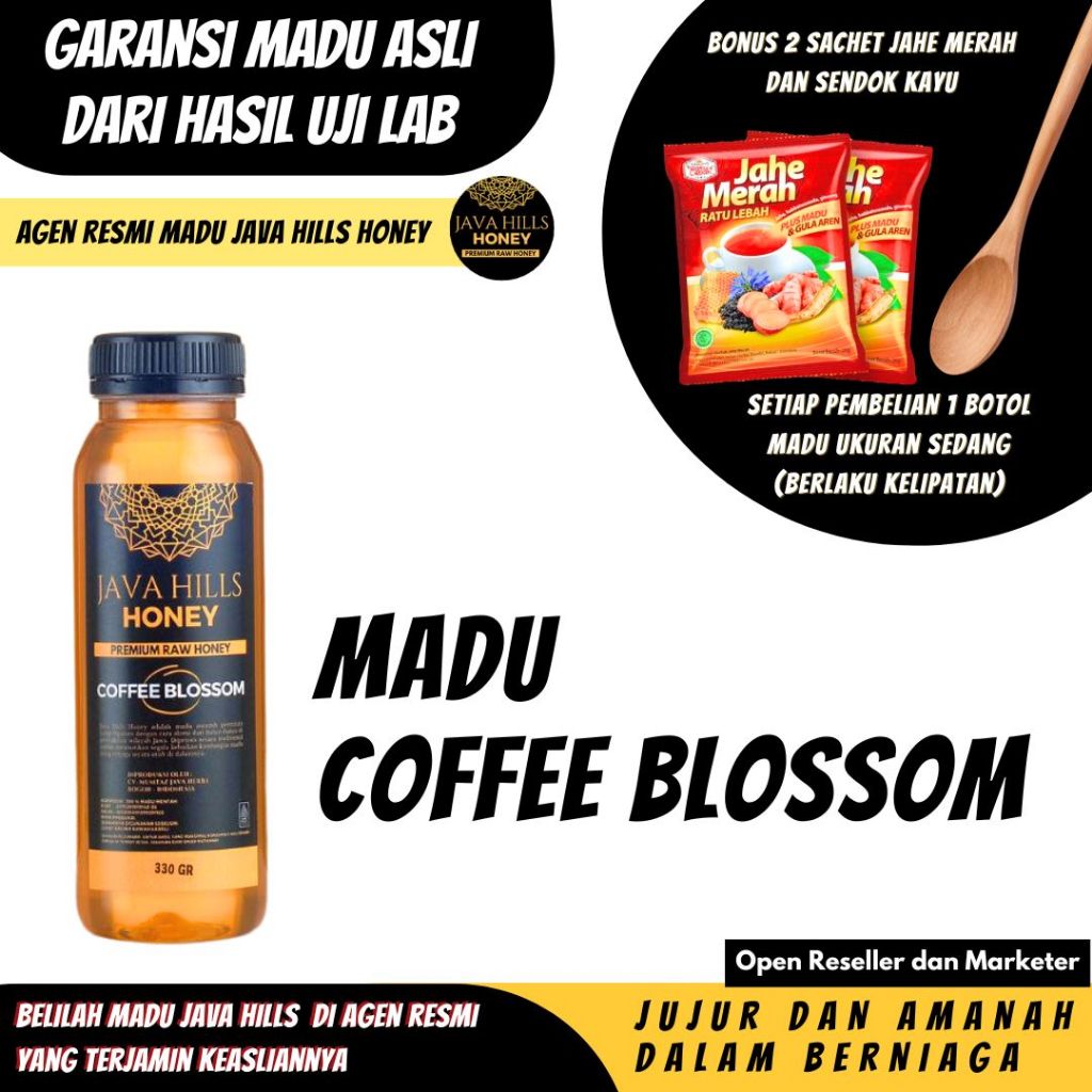 

Javahills Madu Murni Asli 100% Lolos uji Lab Coffee Blossom