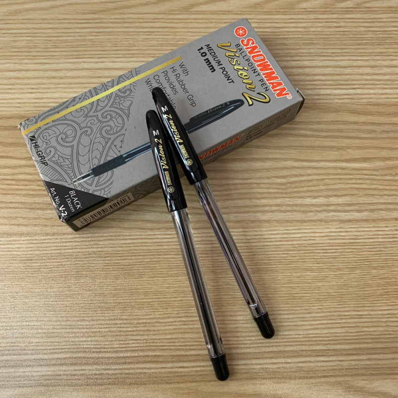 

[1 PCS] PULPEN / BULPEN / BOLPOINT SNOWMAN V2 1.0mm HITAM