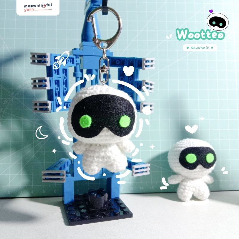 Wotteo Keychain Super cute | gantungan kunci boneka wotteo edisi Kstuff | 3d puffy keychain | wotteo