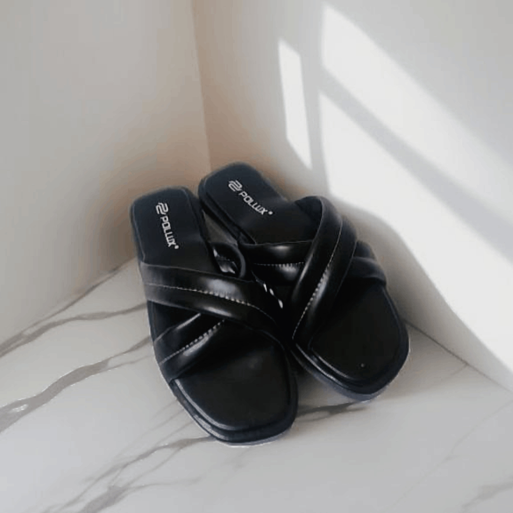 Sandal Wanita Slop Silang/Sandal Wanita kekinian