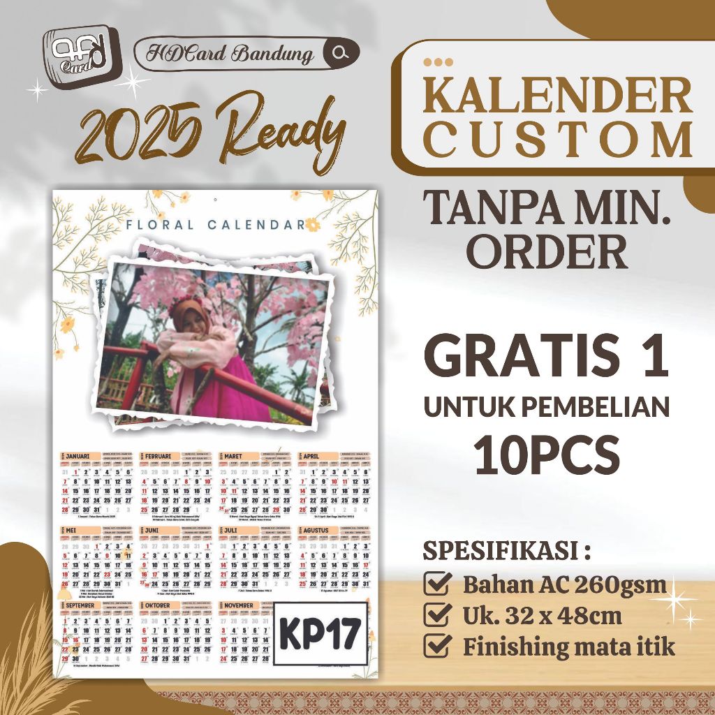 

Kalender Foto Tanpa Minimal Order Kalender Custom