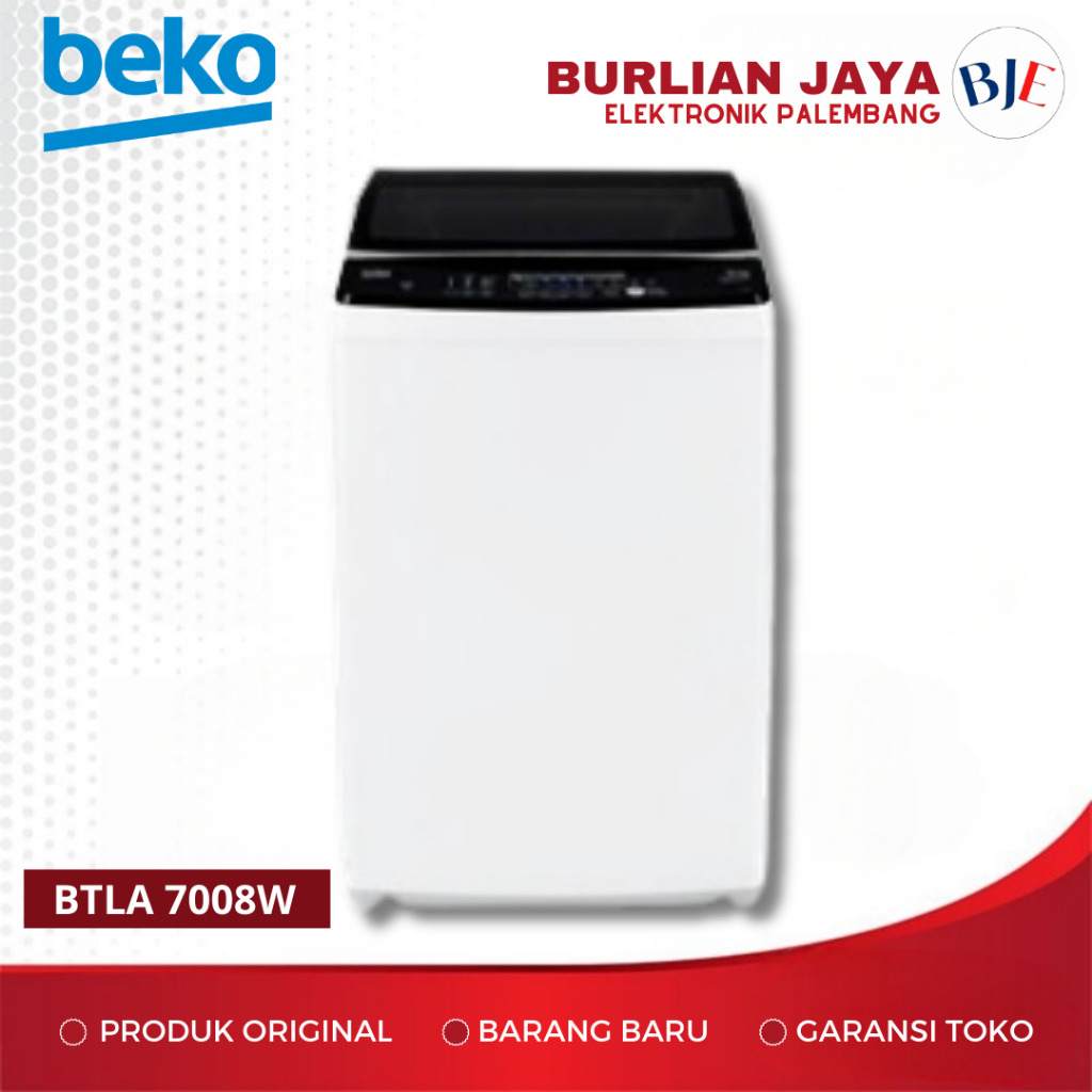 BEKO MESIN CUCI TOP LOADING 7KG BTLA7008W MESIN CUCI TOP LOADING PALEMBANG
