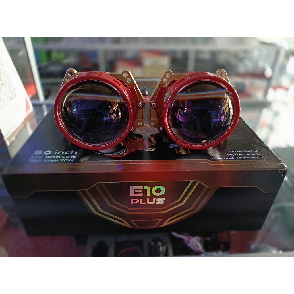 Projector Billed VAHID E10 PLUS 3 inch Purple Lens 68/78 Watt