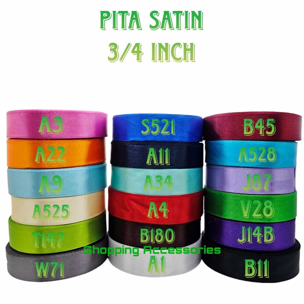 

Pita Satin 3/4 INCH 2cm per roll