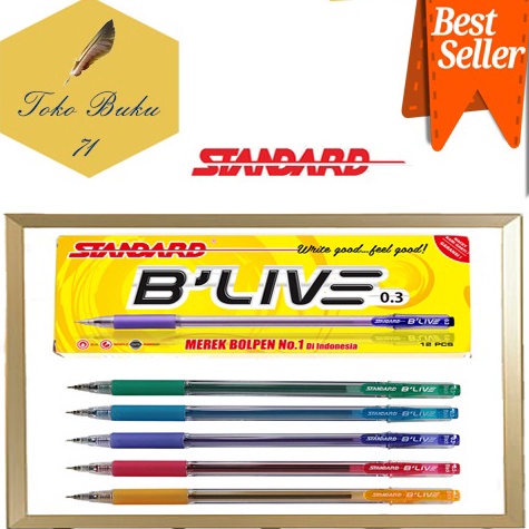 

PULPEN PEN PENA STANDARD BLive 3 12PCS KODE G5Z5