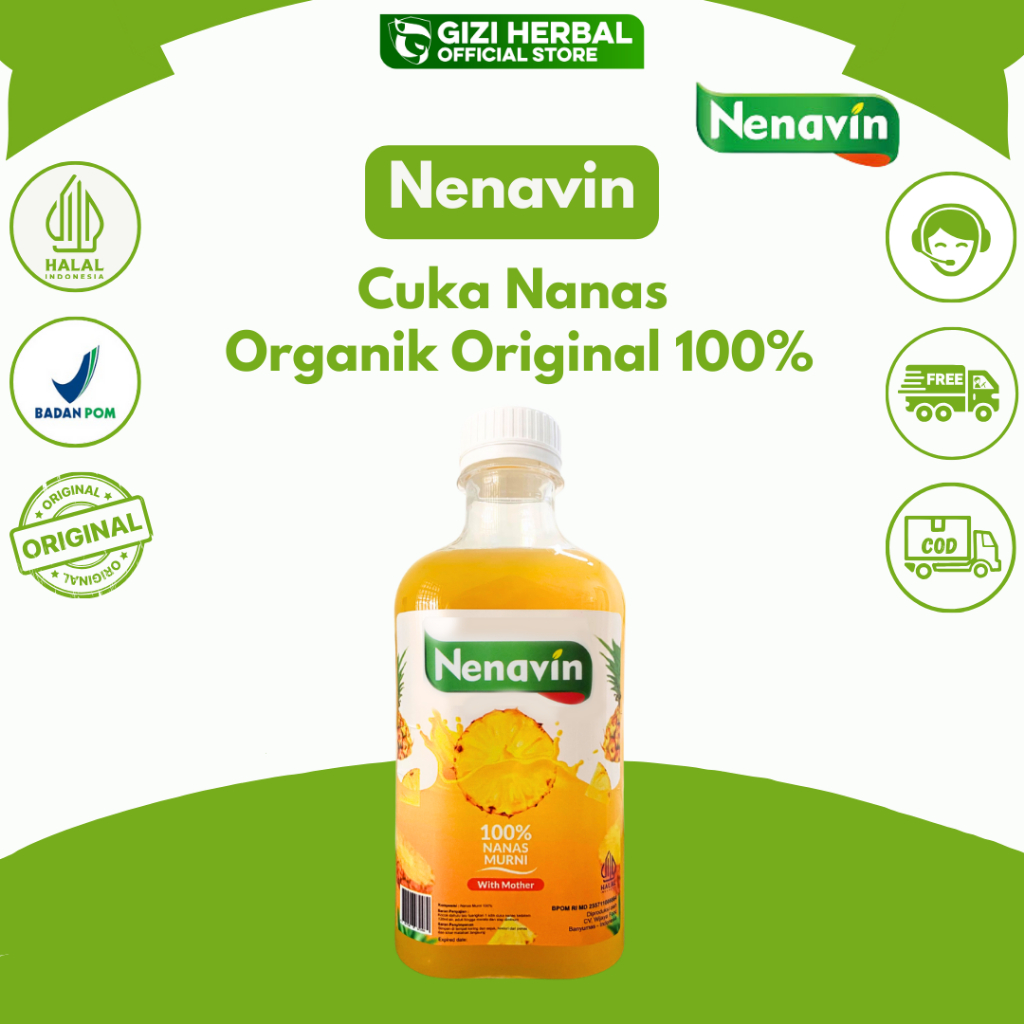 

NENAVIN Cuka Nanas Organik 100% Original 300 ml