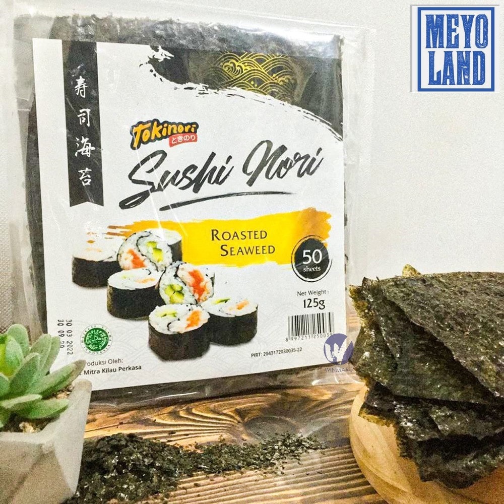 

Sushi Nori Tokinori Rumput Laut Kering 10 50 Lembar sheets Roasted Nori Seaweed Vegan Toki Nori Panggang