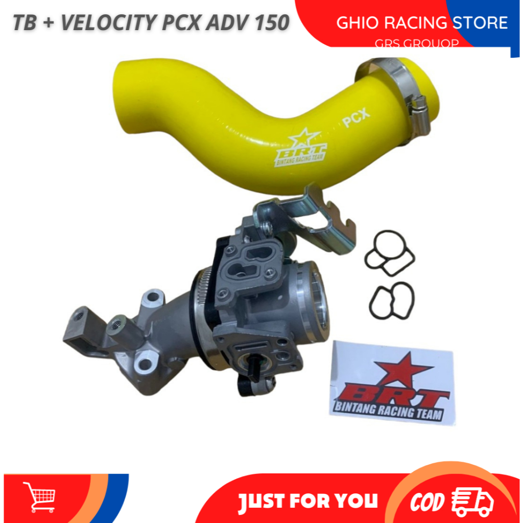 TB Throttle Body BRT TB PCX 150 Lokal ADV 150 30 30mm 32 32mm 34 34mm Velocity Rubber Banana Ghio