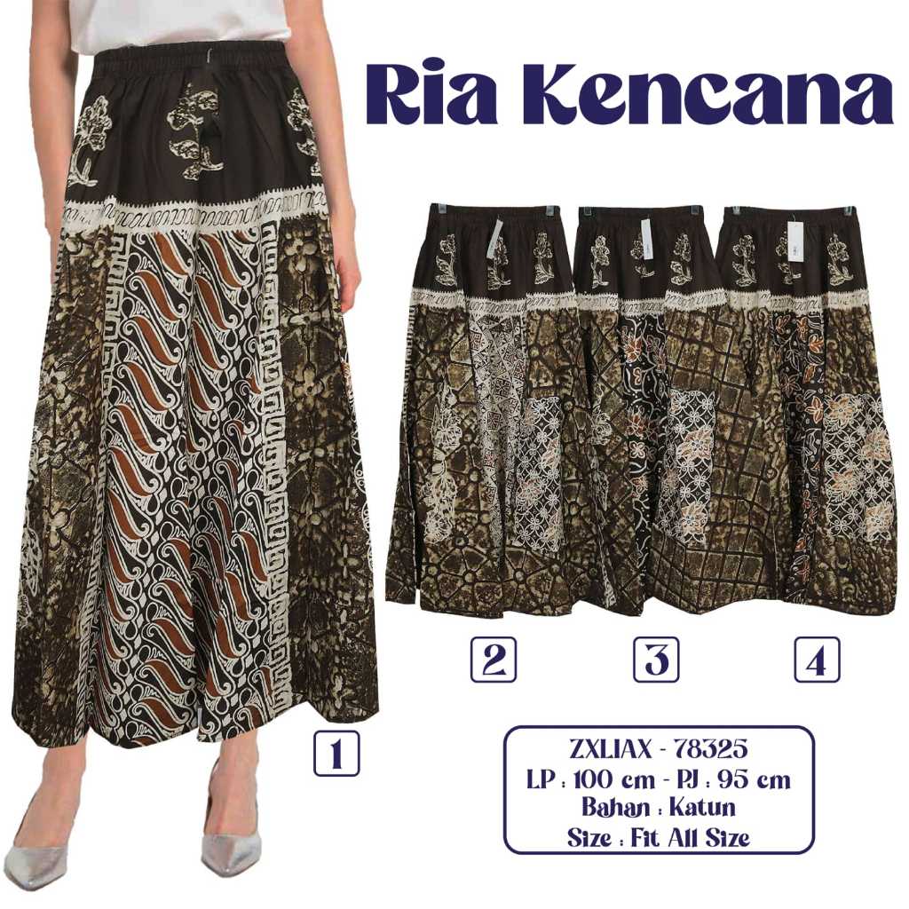 ROK BATIK WANITA ROK PANJANG MURAH BAWAHAN KEBAYA WANITA RIA BATIK SOLO