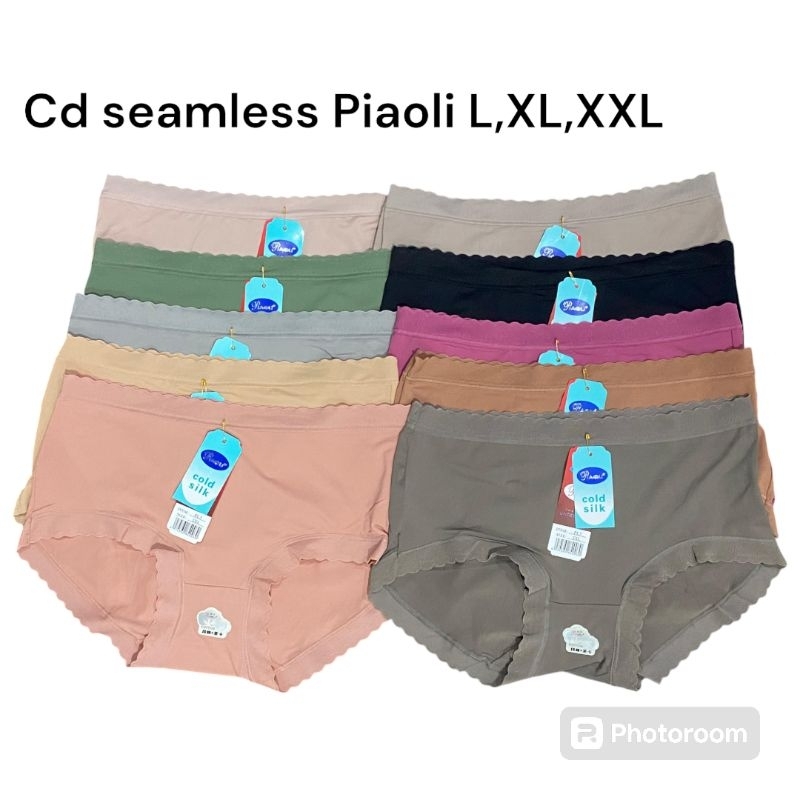Cd wanita seamless renda Piaoli Cold Silk (Seamless premium)