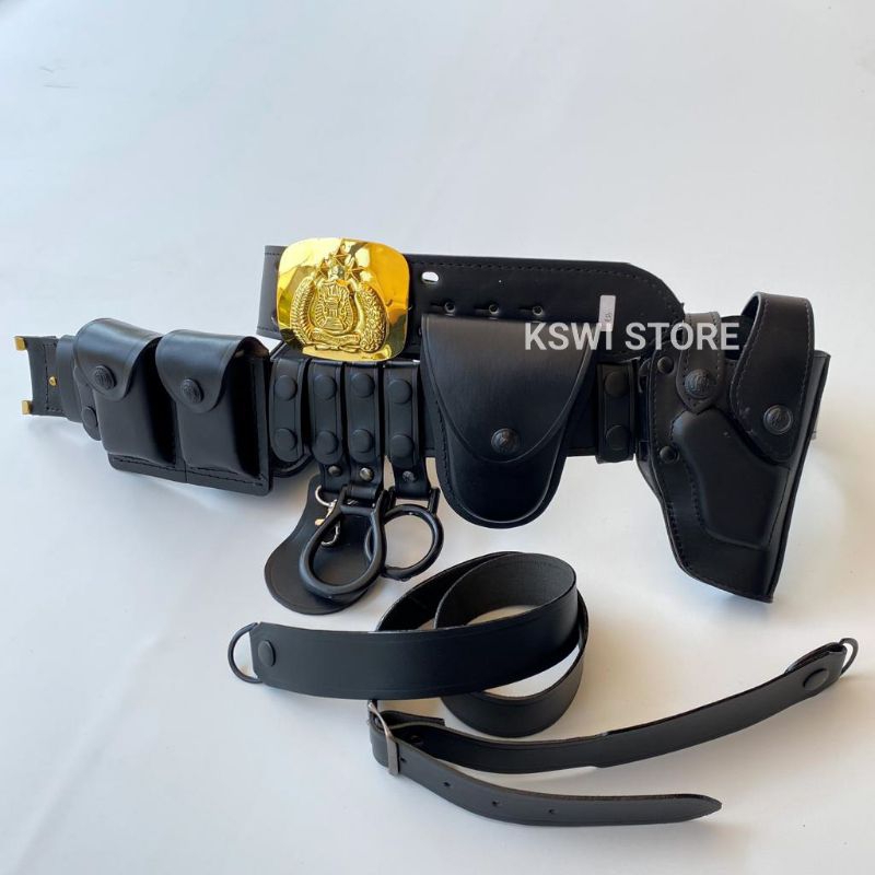 Kopel sabuk POLRI Kulit Sapi Asli Original Pembagian Jatah