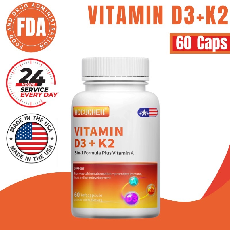 D3K2 5000 IU, Vitamin D dan K, Mendukung Kesehatan Tulang dan Gigi, Menjaga Keseimbangan Kalsium