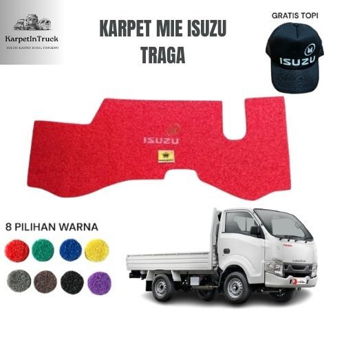 Bonus topi Karpet Isuzu Traga atau Karpet Mobil Isuzu Traga,  Karpet Mie bihun Isuzu Traga alas kaki