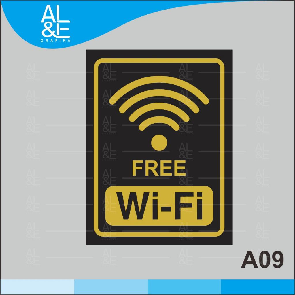 

A09 - Acrylic Sign, Stiker Akrilik Free WiFi, Tahan Air, Tidak Pudar, Premium dan Bisa Custom