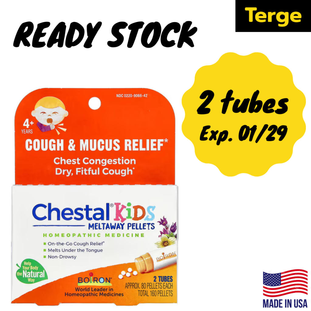 Obat Batuk Anak Boiron Kids Cough & Mucus Relief 2 Tubes Melt Pellets