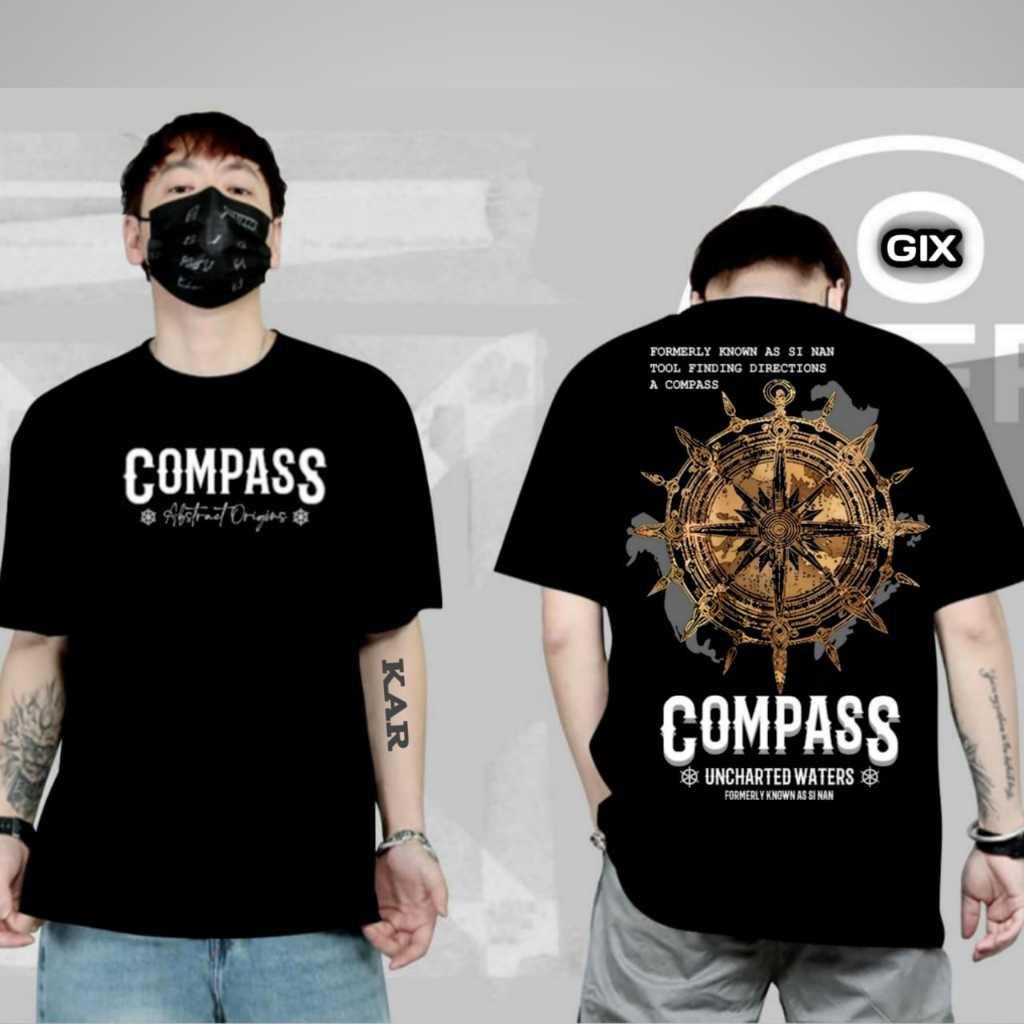 GIX DISTRO / KAOS DISTRO COMPASS / TSHIRT KEREN TERBARU / BAJU KAOS DISTRO PRIA WANITA TERBARU