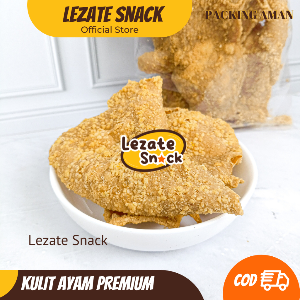 

Kulit Ayam Crispy Premium 500gr Murah Gurih Renyah / Kulit Krispi Ayam Daun Jeruk Orginal Piu Piu WAP Snack