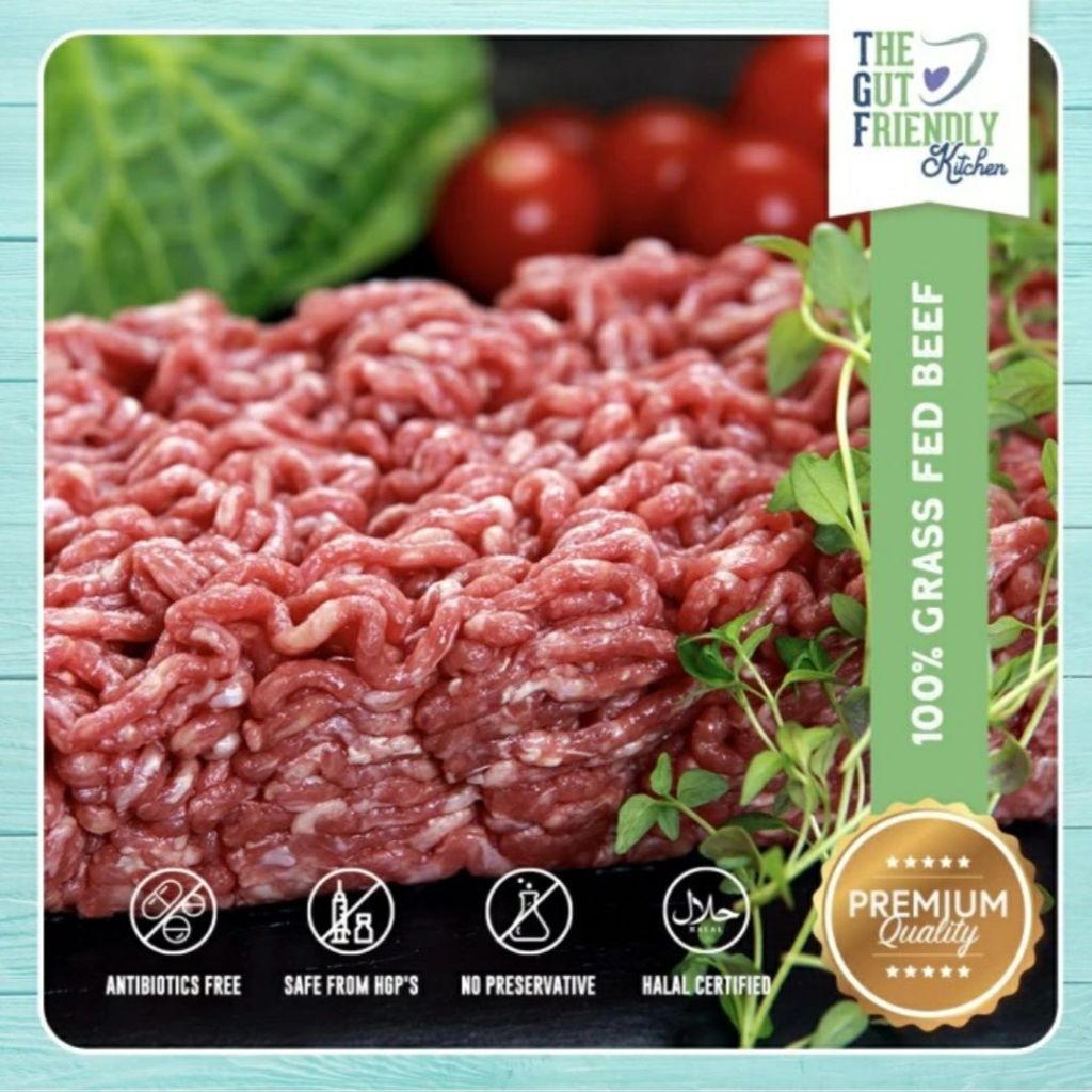 

100% GRASS FED PREMIUM GROUND SIRLOIN - GROUND BEEF 0% FAT - GROUND BEEF WITH FAT - GROUND VEAL/DAGING SAPI MUDA - GROUND FAT - THE GUT FRIENDLY KITCHEN