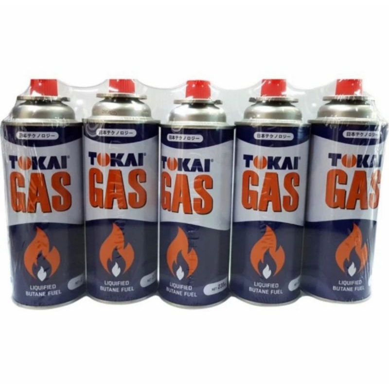 Gas portabel Tokai 235 gram / Tabung gas portabel/ Tabung gas kompor portabel Tokai