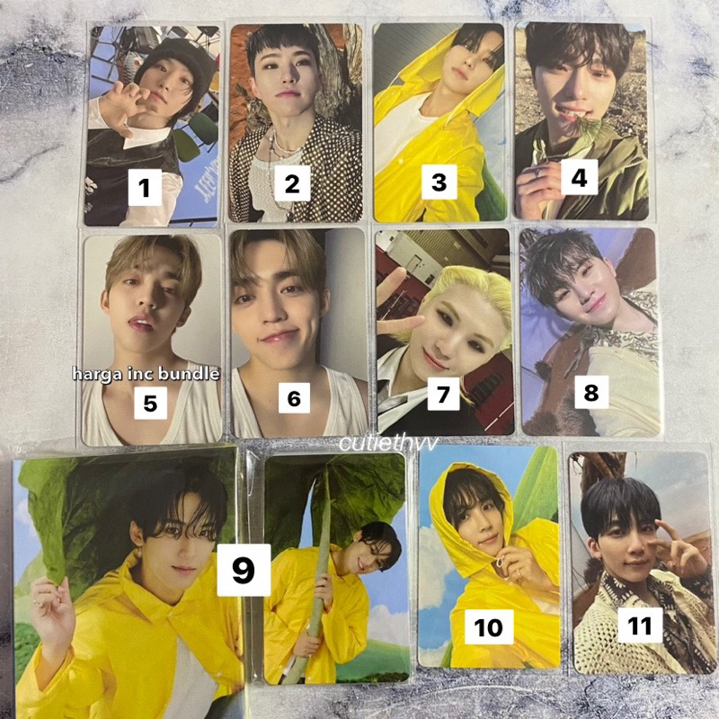 [SALE] PC SEVENTEEN OFFICIAL HOSHI SCOUPS JEONGHAN MINGYU DINO WOOZI 17 RIGHT HERE DEAR GV HEAVEN BI