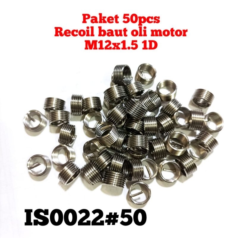 50pcs recoil baut oli m12x1.5 1D recoil baut oli baut 17 std baut oli motor