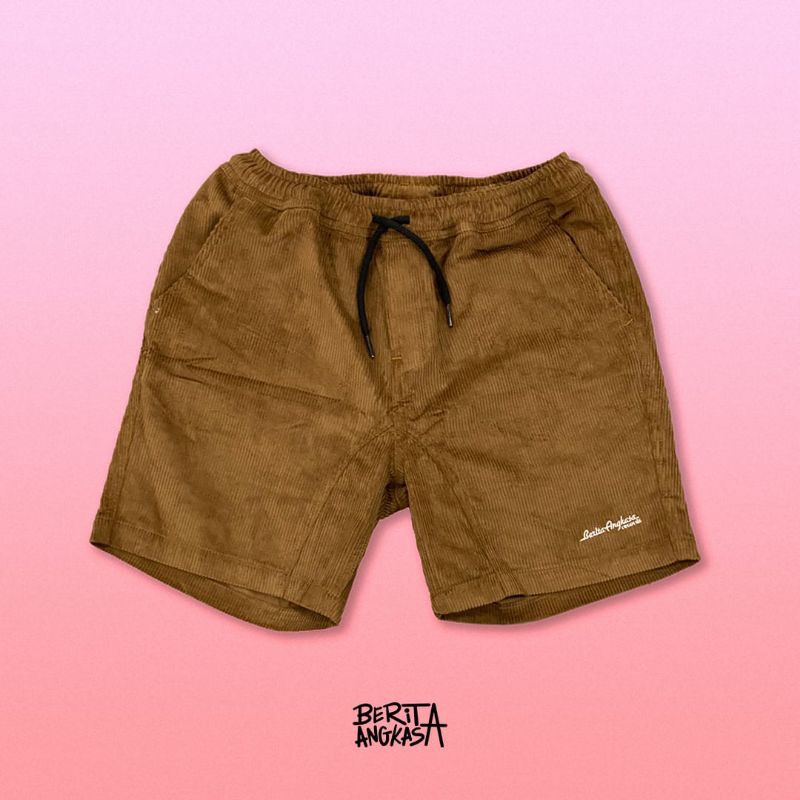 Corduroy Short Berita Angkasa - Logotype