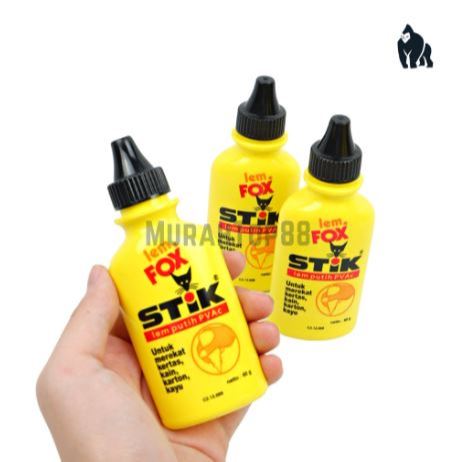 

STiK Lem Fox 60gr (Cair Tanpa Bekas) / PVAC Glue (Botol Kuning)