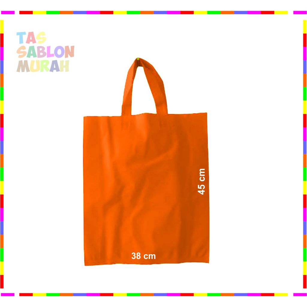 

Goodie Bag 38x45 Handle Tali Lipat Samping Orange 75 gsm