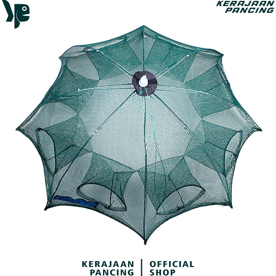 Obral Laris  KERAJAAN PANCING  Bubu Payung 8 Lubang Jaring Jebakan Perangkap Udang ikan Kepiting Mod