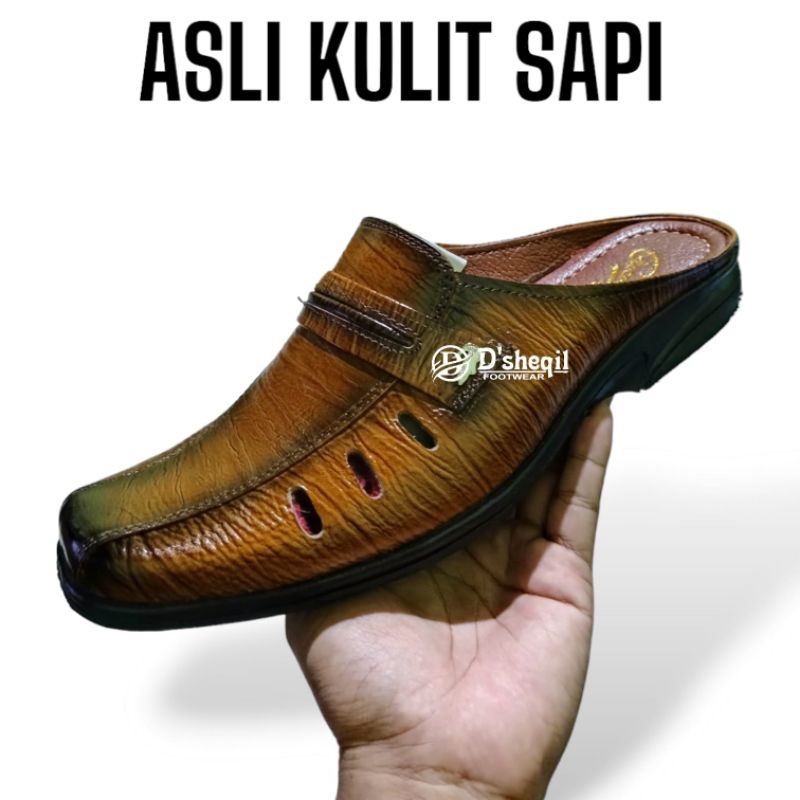 Sepatu Kulit Pria Bustong Sandal Selop Kulit Sapi
