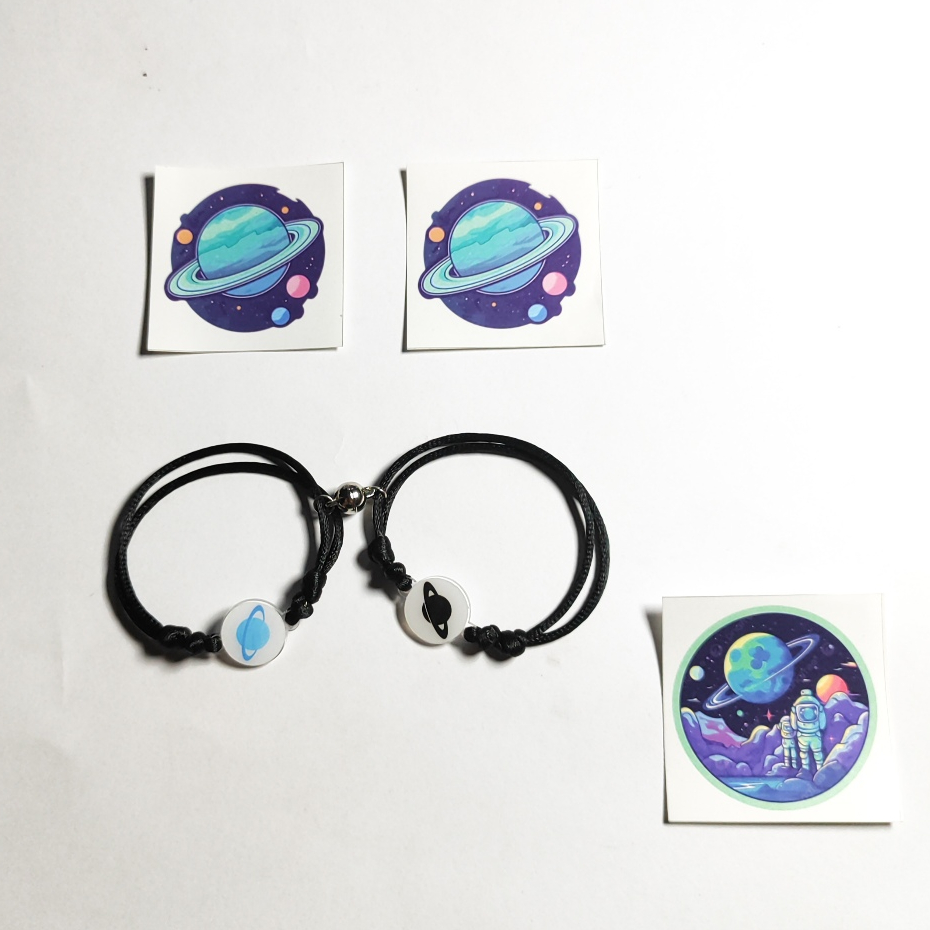 Gelang Couple Saturnus/Gelang couple/Gelang pasangan/Gelang besti