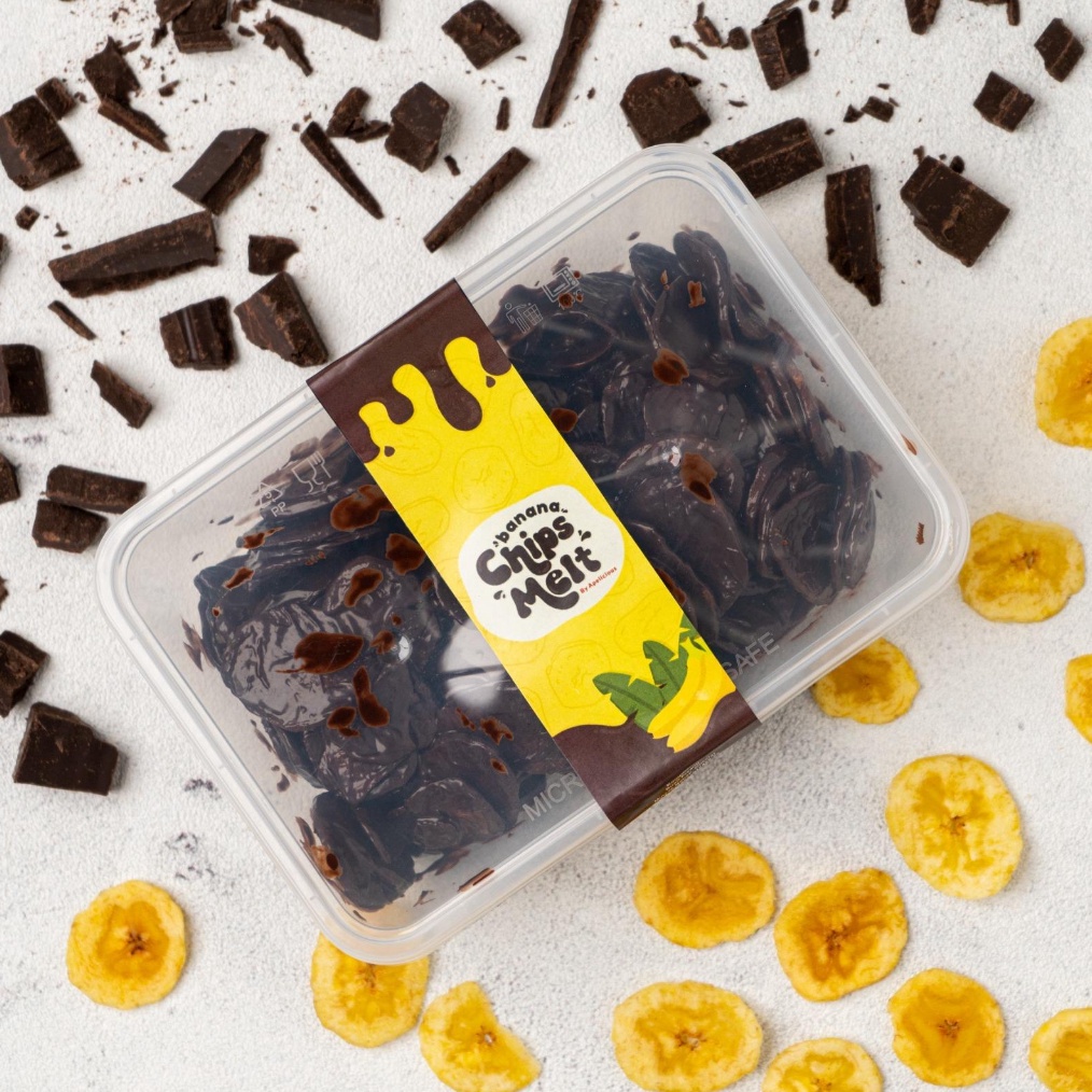 

BURUAN SERBU APELICIOUS Banana Chips Melt Keripik Pisang Cokelat Topping Parut